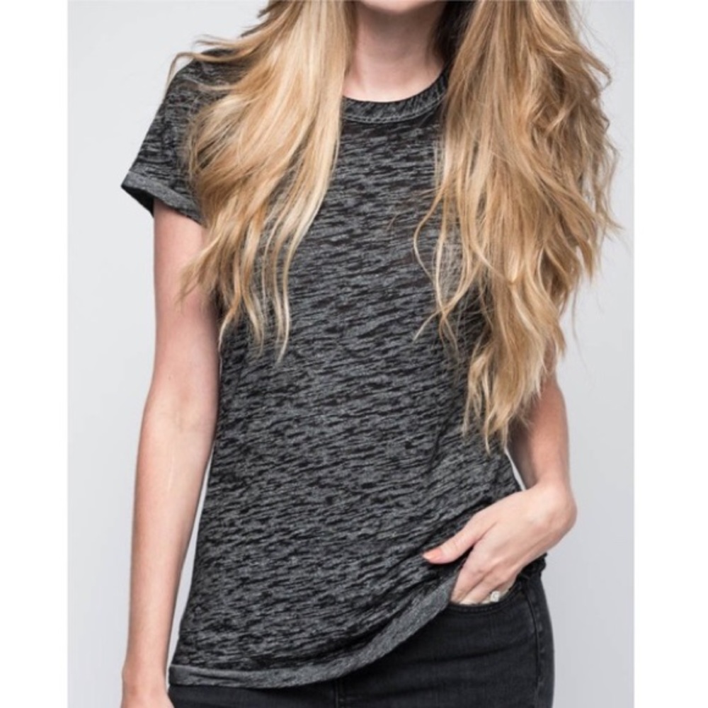 RAG & BONE | Heather Gray Burnout Tee |  Sz XS